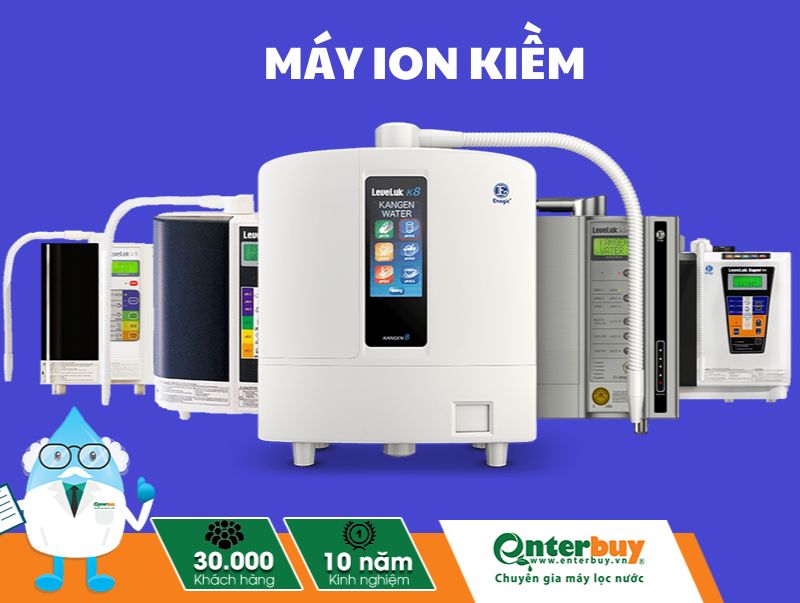 Máy lọc nước ion kiềm trên thị trường