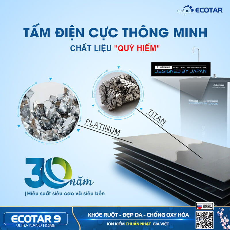 Máy lọc nước chính hãng được làm từ chất liệu cao cấp