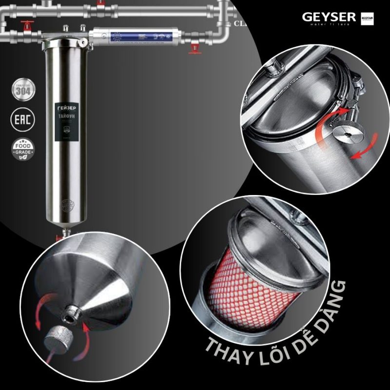 Lọc tổng đầu nguồn Geyser Ecotar 1F1A