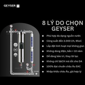 Hệ thống lọc nước tổng đầu nguồn Geyser Ecotar 1F2A