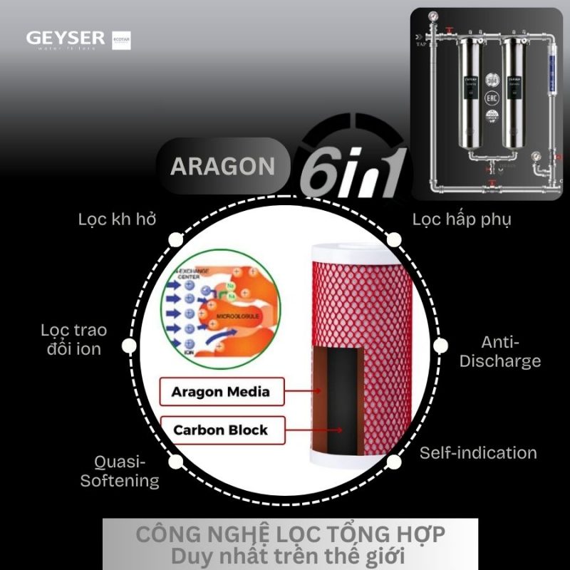 Hệ thống lọc nước tổng đầu nguồn Geyser Ecotar 2F1A