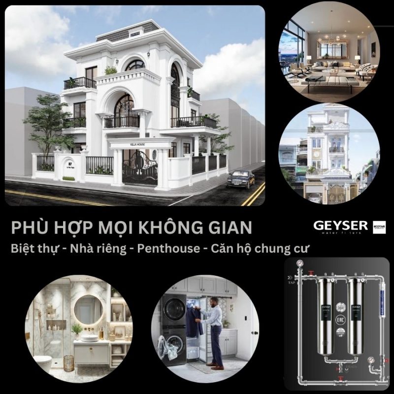 Hệ thống lọc nước tổng đầu nguồn Geyser Ecotar 2F1A