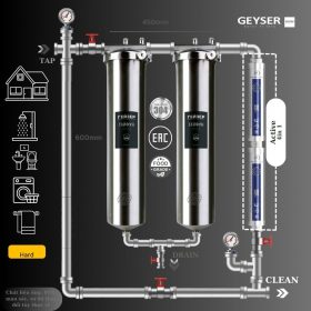 Hệ thống lọc nước tổng đầu nguồn Geyser Ecotar 2F2A