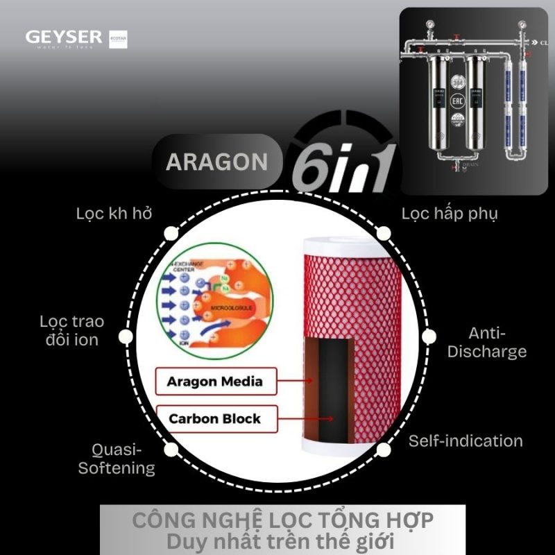 Hệ thống lọc nước tổng đầu nguồn Geyser Ecotar 2F4A