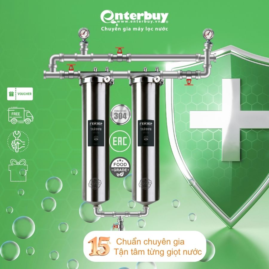 Hệ thống lọc tổng đầu nguồn Geyser Ecotar 2F