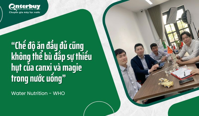 Trích dẫn của WHO về khoáng trong nước uống