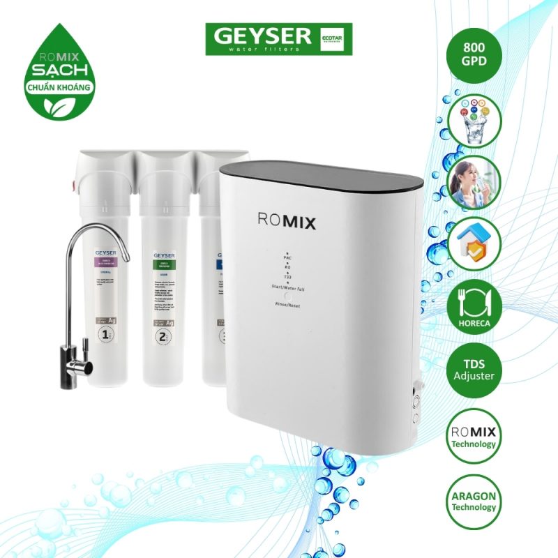 Máy lọc nước chuẩn khoáng Geyser Ecotar 9 ROMIX