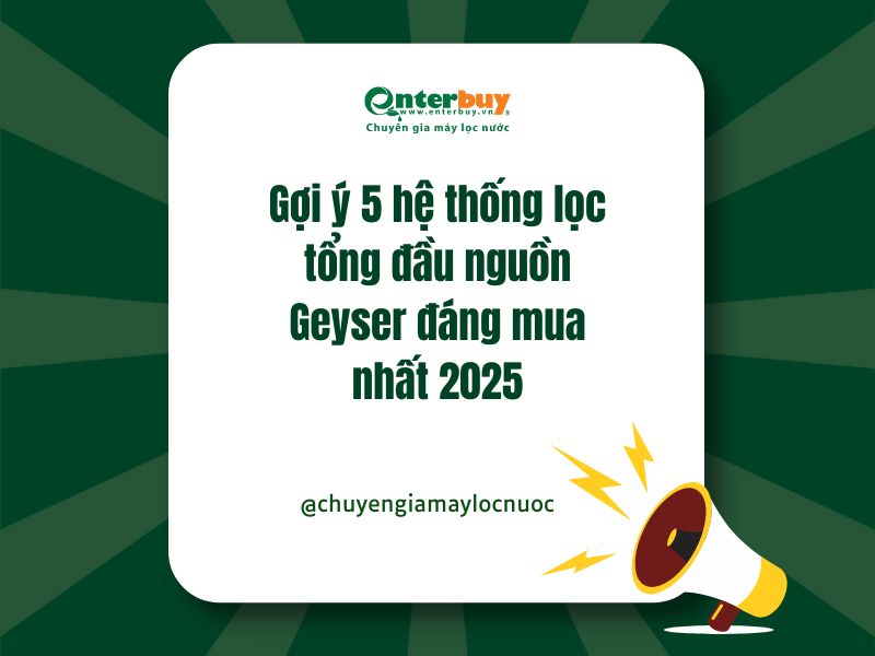 Gợi ý 5 hệ thống lọc tổng đầu nguồn Geyser đáng mua nhất 2025