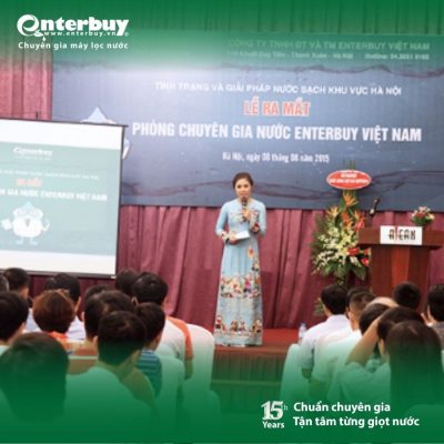 Với định vị chuyên gia, Enterbuy ra mắt phòng Chuyên gia máy lọc nước 8.2015