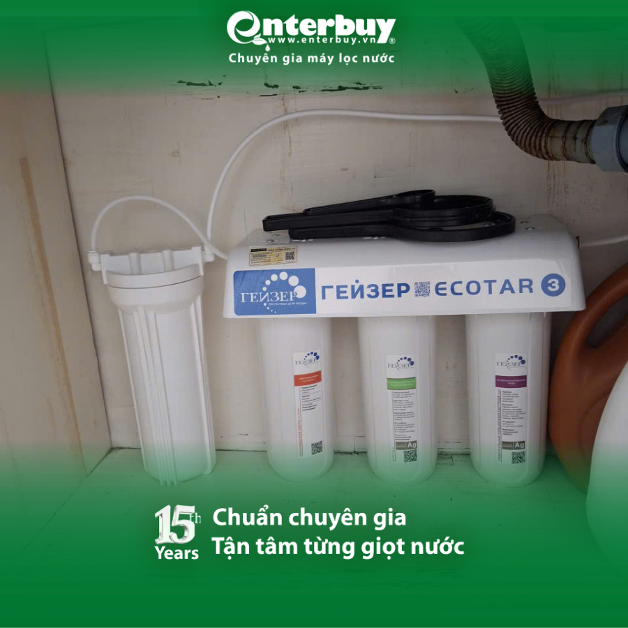 Máy lọc nước không tủ tiết kiệm khoong gian thực tế