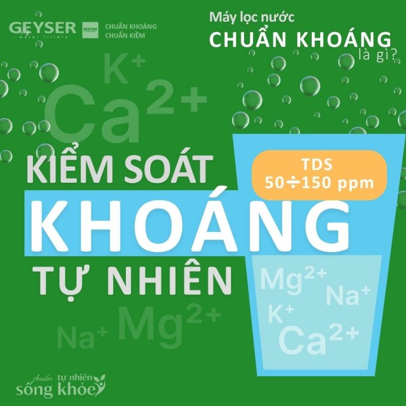 Máy lọc nước chuẩn khoáng giữ khoáng tốt cho sức khỏe