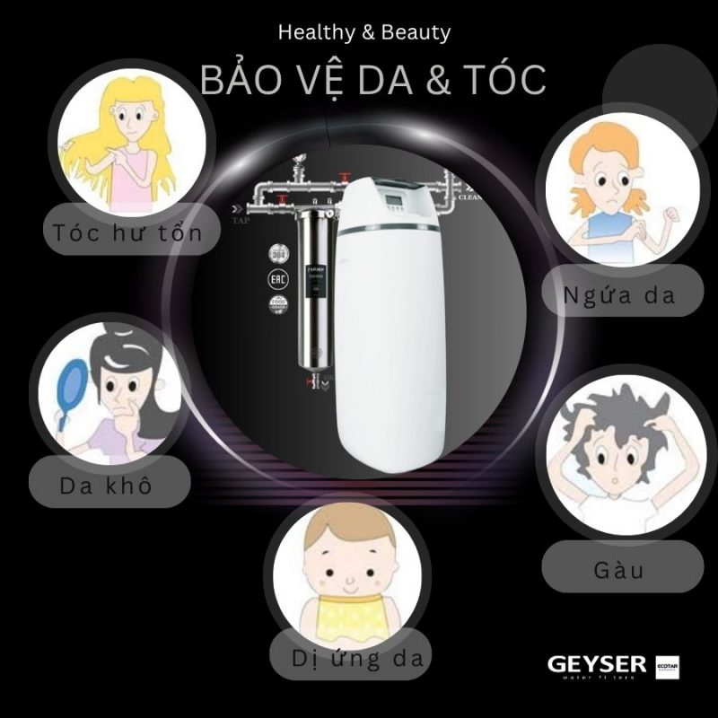 Hệ thống lọc nước tổng đầu nguồn làm mềm nước Geyser Ecotar 1F20S