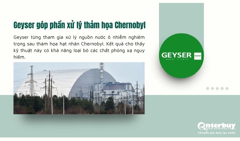 Geyser góp phần xử lý nguồn nước ô nhiễm sau thảm họa Chernobyl