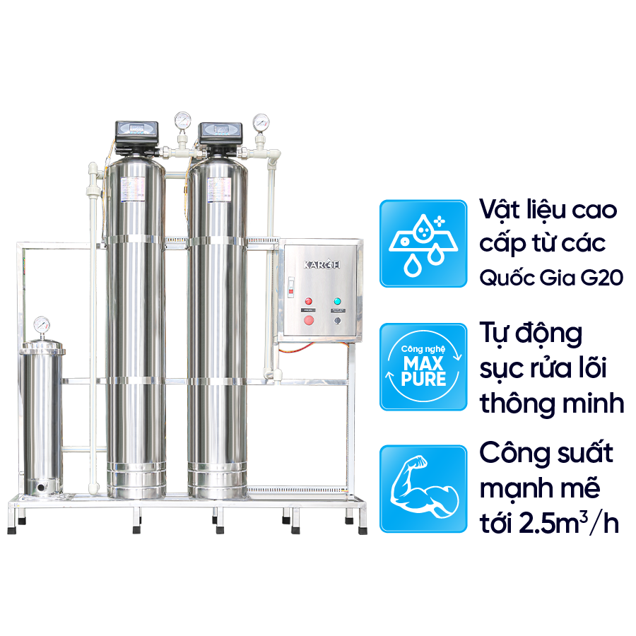 Máy lọc nước tổng đầu nguồn Karofi KTF – 332