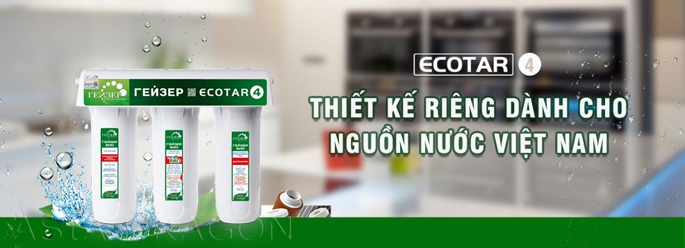 Máy lọc nước Nano Geyser Ecotar 4 - Sản Phẩm Được thiết kế riêng cho nguồn nước Việt Nam