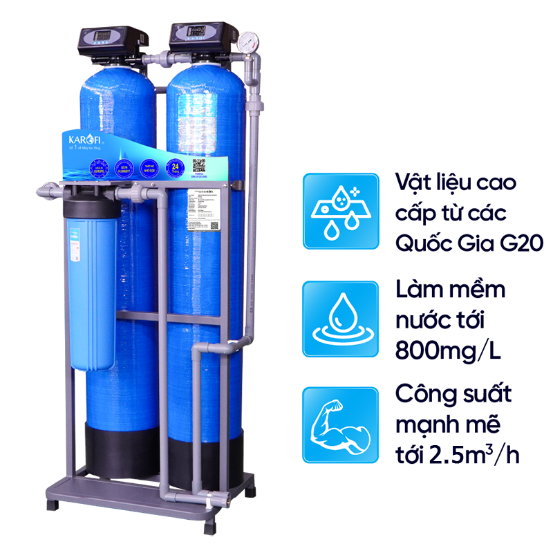 Máy lọc nước tổng đầu nguồn Karofi KTF – 222C