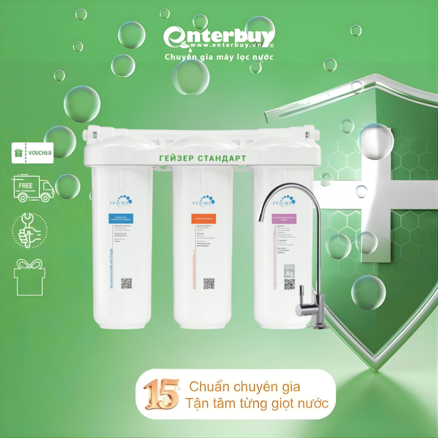Máy lọc nước nano Geyser Ecotar Standard Hard cho nước cứng