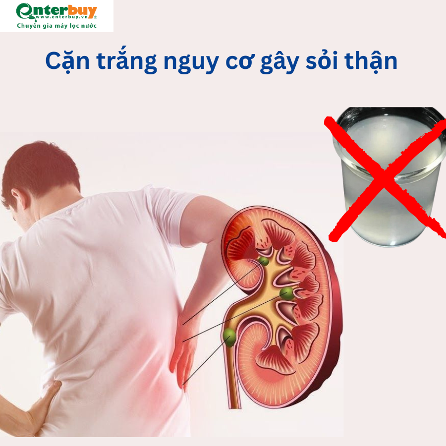  Nước có cặn trắng có hại cho sức khỏe