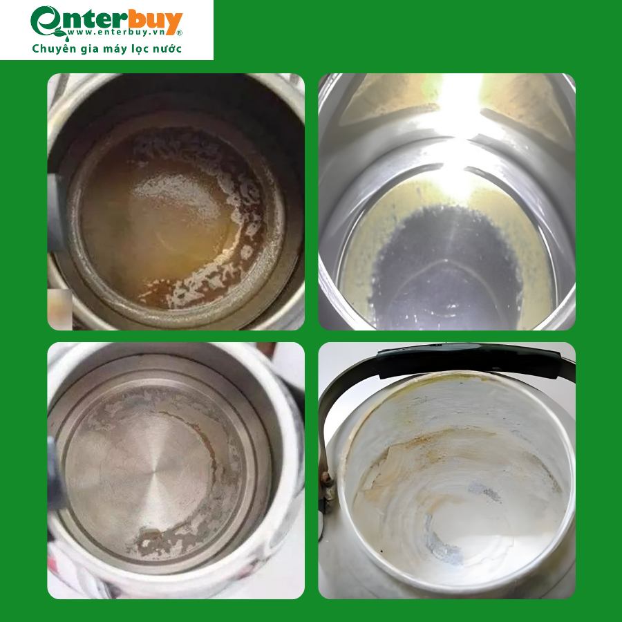 Tác hại của nước đun sôi có cặn trắng ảnh hưởng đến thiết bị gia dụng