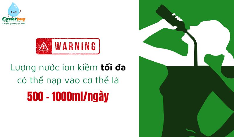 Lượng nước ion kiềm nên uống mỗi ngày theo các khueesn cáo an toàn từ chuyên gia
