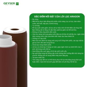 Máy lọc nước nano Geyser Ecotar Classic One với công nghệ lọc Aragon hiệu quả