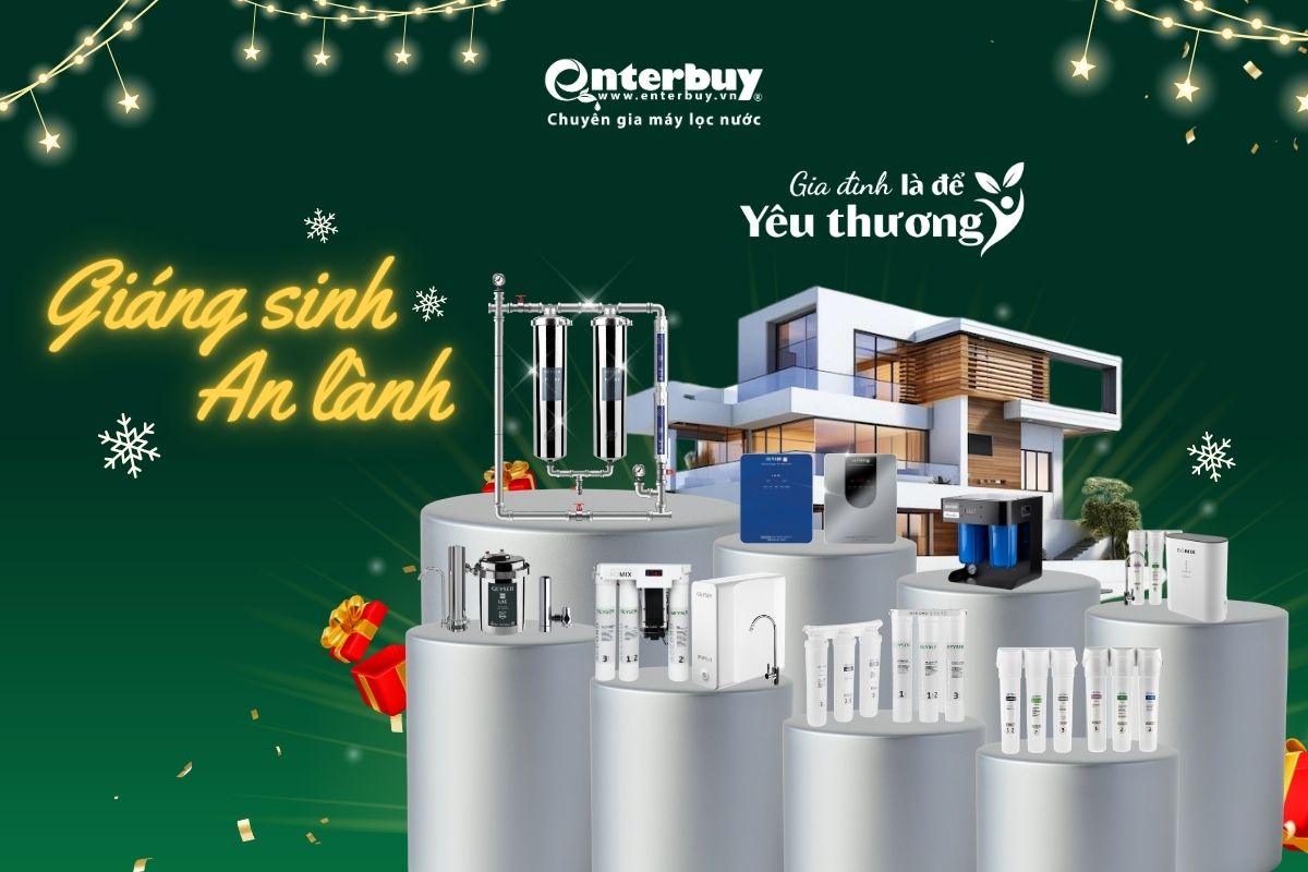Khuyến mãi T12 – Giáng Sinh An Lành – Quà Tặng Nước Sạch Cho Gia Đình Yêu Thương 🎄💧