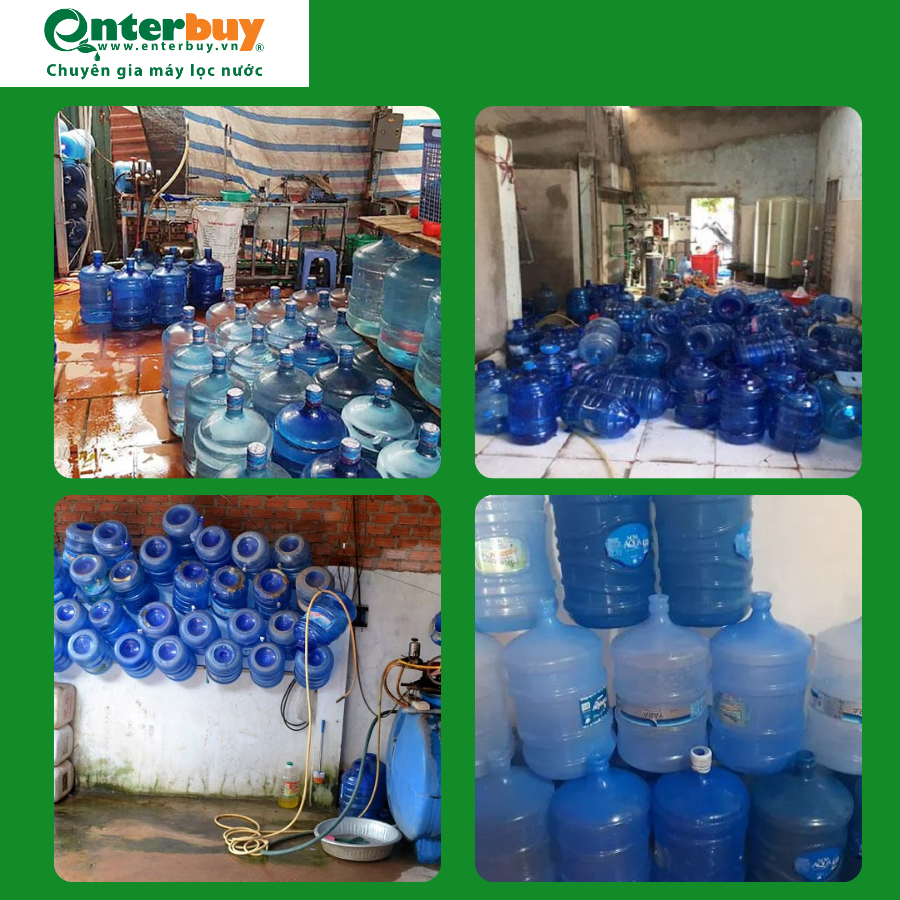 Thực trạng thị trường nước đóng bình giá rẻ không đảm bảo