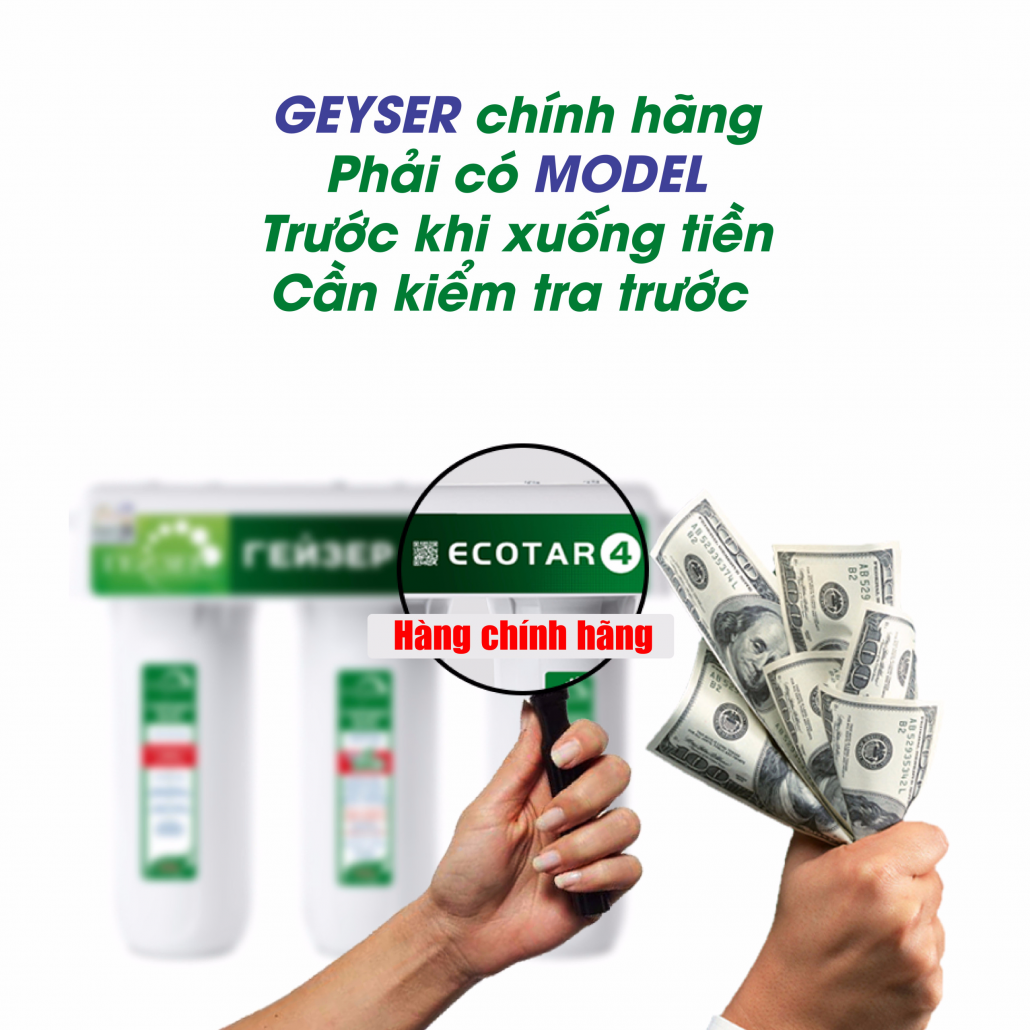 Cách nhận biết máy lọc nước nano Geyser chính hãng tránh mua nhầm hàng giả