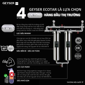 Lọc tổng đầu nguồn âm trần cho căn hộ chung cư Geyser Ecotar 2Fs
