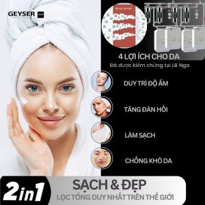 Lọc nước đầu nguồn cho căn hộ Penthouse Geyser Ecotar 4F4Ss và các lợi ích trong chăm sóc da