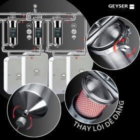 Lọc tổng đầu nguồn âm trần cho căn hộ chung cư Penthouse Geyser Ecotar 4F4Ss