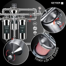 Lọc tổng đầu nguồn âm trần cho căn hộ chung cư Geyser Ecotar 2F1As