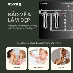 Lọc tổng đầu nguồn âm trần cho căn hộ chung cư Geyser Ecotar 2Fs