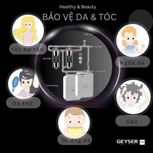 Lọc tổng đầu nguồn trên đường ống cho căn hộ chung cư Geyser Ecotar 2F2Ss bảo vệ da tóc hiệu quả