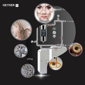Lọc tổng đầu nguồn trên đường ống lắp âm trần cho căn hộ chung cư Geyser Ecotar 1F2Ss