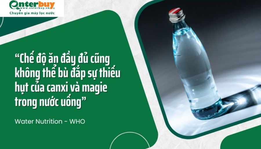 Khuyén nghị của WHO về tầm quan trọng của khoáng chất trong nước