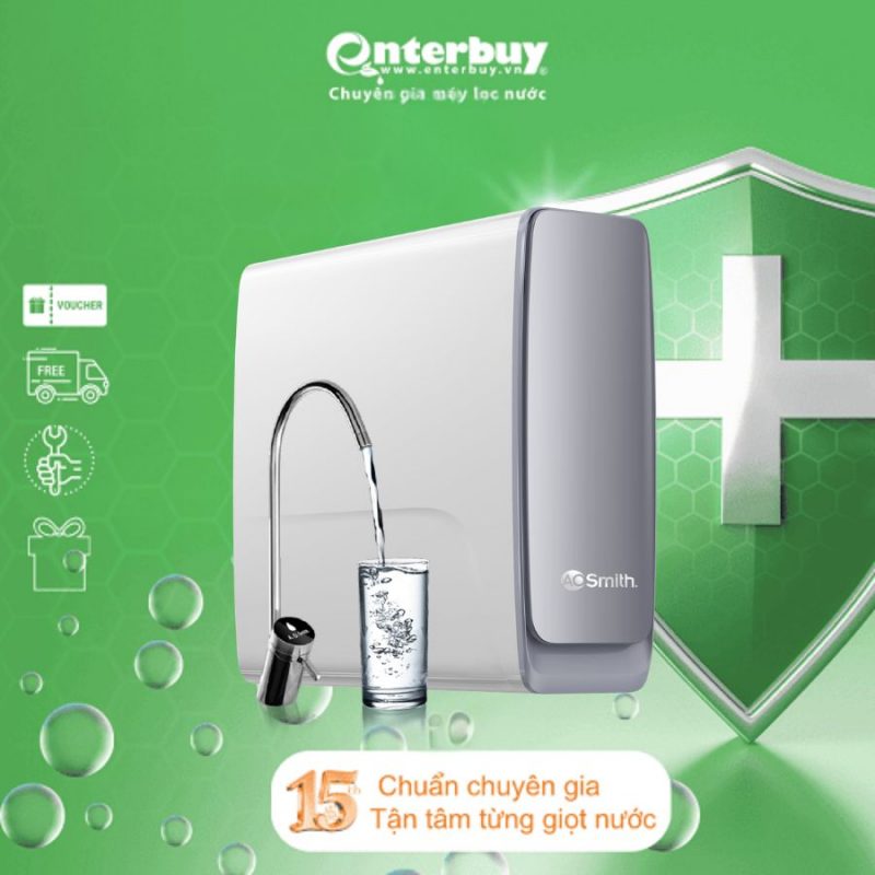 Máy lọc nước A.O.Smith X1000 để gầm chất lượng tuổi thọ lõi lọc cao nhất hiện nay