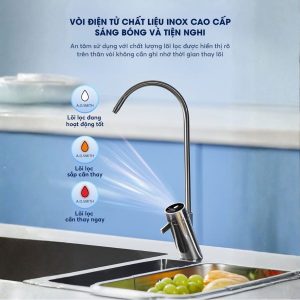 A.O.Smith X1000 sở hữu vòi điện tử sang trọng