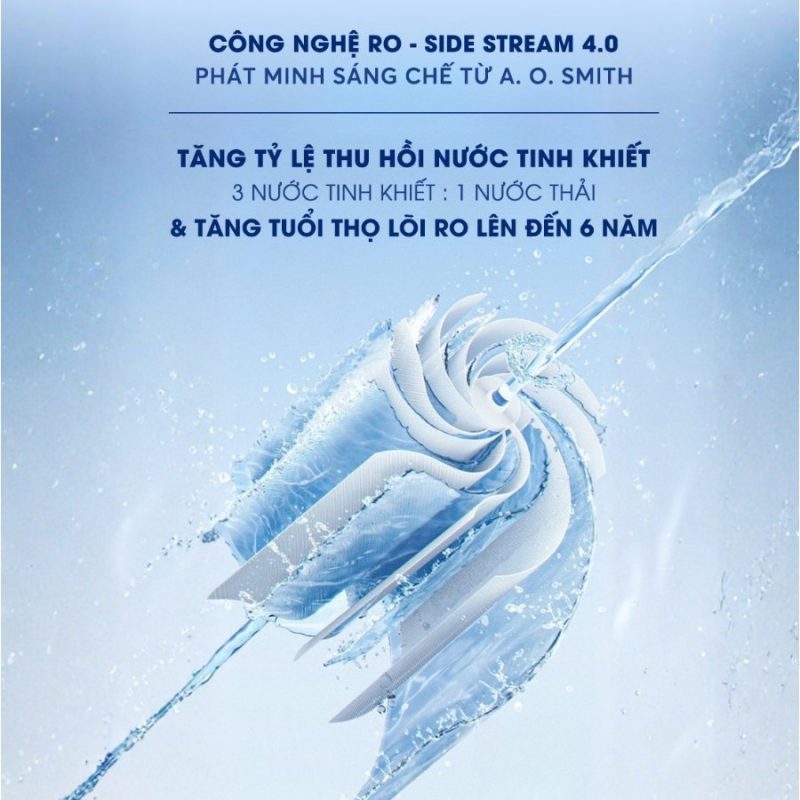 Máy lọc nước A.O.Smith X1000 để gầm chất lượng tuổi thọ lõi lọc cao nhất hiện nay