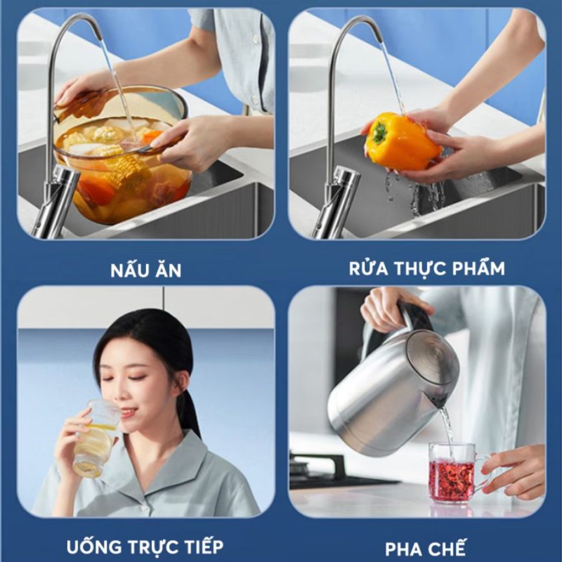 Máy lọc nước A.O.Smith X1000 để gầm chất lượng tuổi thọ lõi lọc cao nhất hiện nay