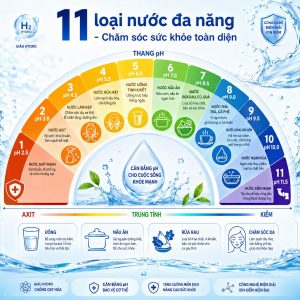 11 loại nước đa năng - Chăm sóc sức khỏe toàn diện