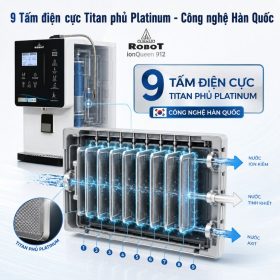 Máy lọc nước điện giải iON kiềm Robot ionQueen 912 bảo hành chính hãng