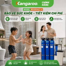 Bộ lọc tổng Kangaroo 4 cấp KG1054LT-4 van tự động 1000l/h siêu lọc