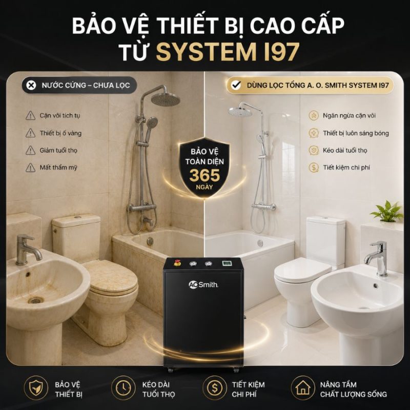 Hệ thống lọc nước đầu nguồn A. O. Smith System i97