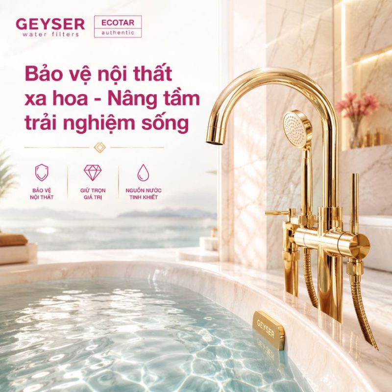 Lọc tổng đầu nguồn Geyser Ecotar Lux Smart Villa H