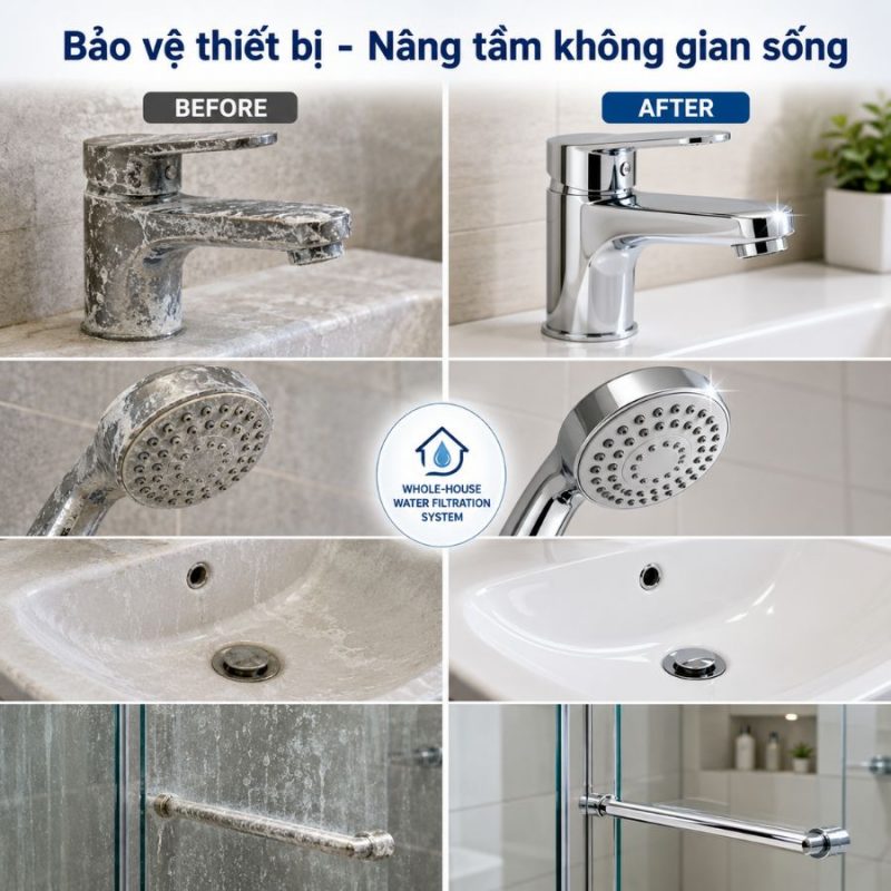 Bộ lọc tổng đầu nguồn gia đình KG1054TL1-INOX, Van tự động