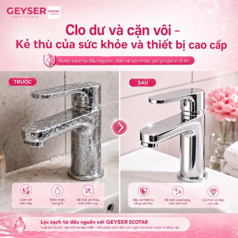 Lọc tổng đầu nguồn Geyser Ecotar Lux Smart Home