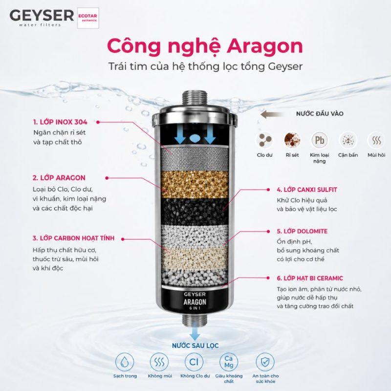 Lọc tổng đầu nguồn Geyser Ecotar 1F10F Smart