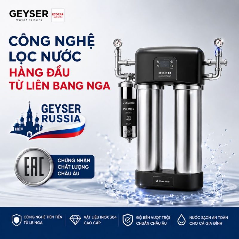 Lọc tổng đầu nguồn Geyser Ecotar 1F15UF