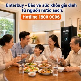Máy lọc nước RO nóng nguội lạnh Hòa Phát HPN632 - 10 cấp lọc